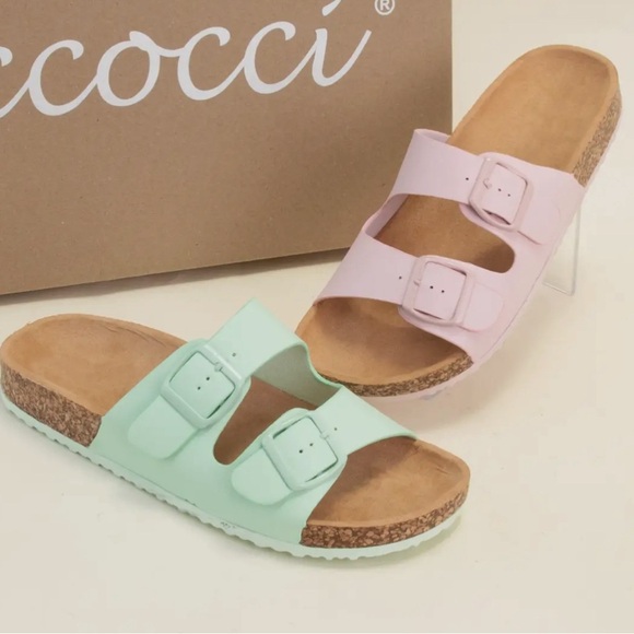 Comfy, summer shoes, purple - Picture 2 of 2